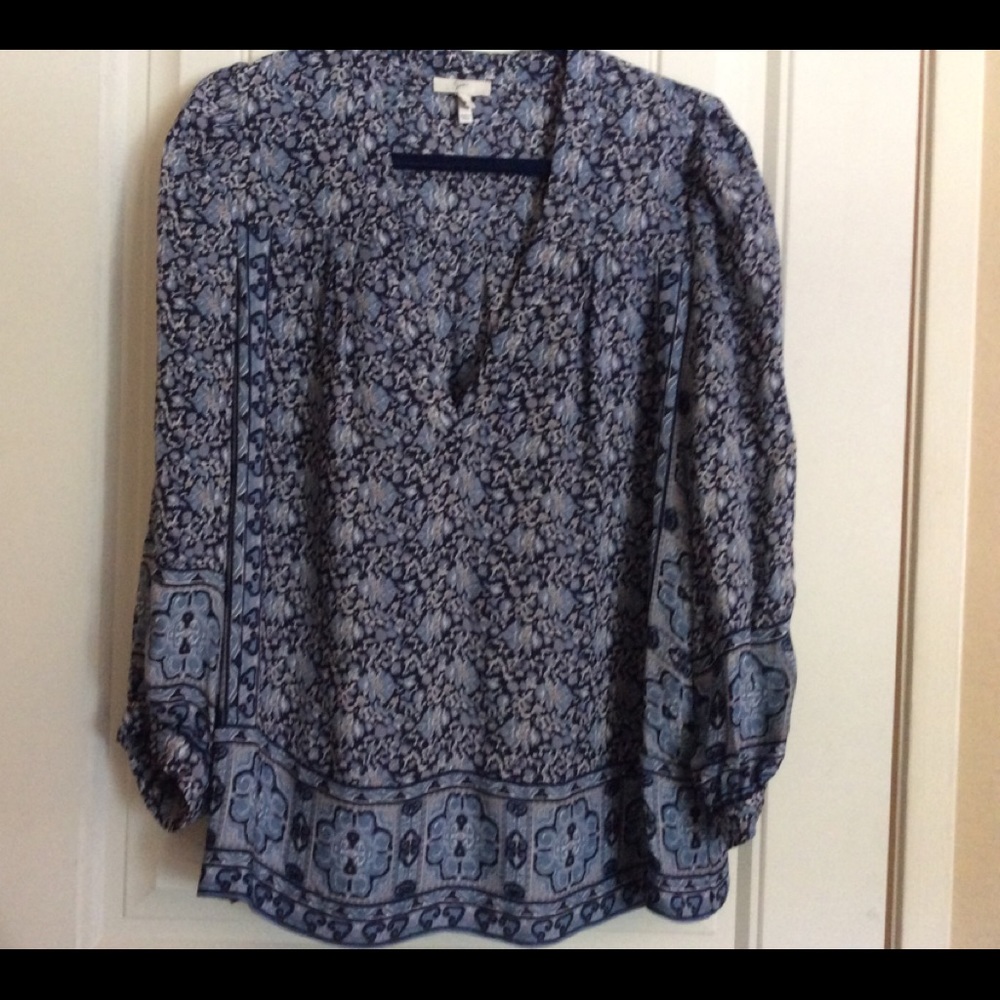 Gorgeous silk peasant blouse.